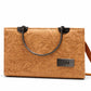 Mint Floral Embossed Top Handle Handbag