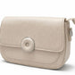 Ribbed Round Clasp Clutch