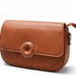 Ribbed Round Clasp Clutch