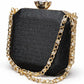 Champagne Crystal Chain Evening Clutch