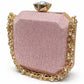 Champagne Crystal Chain Evening Clutch