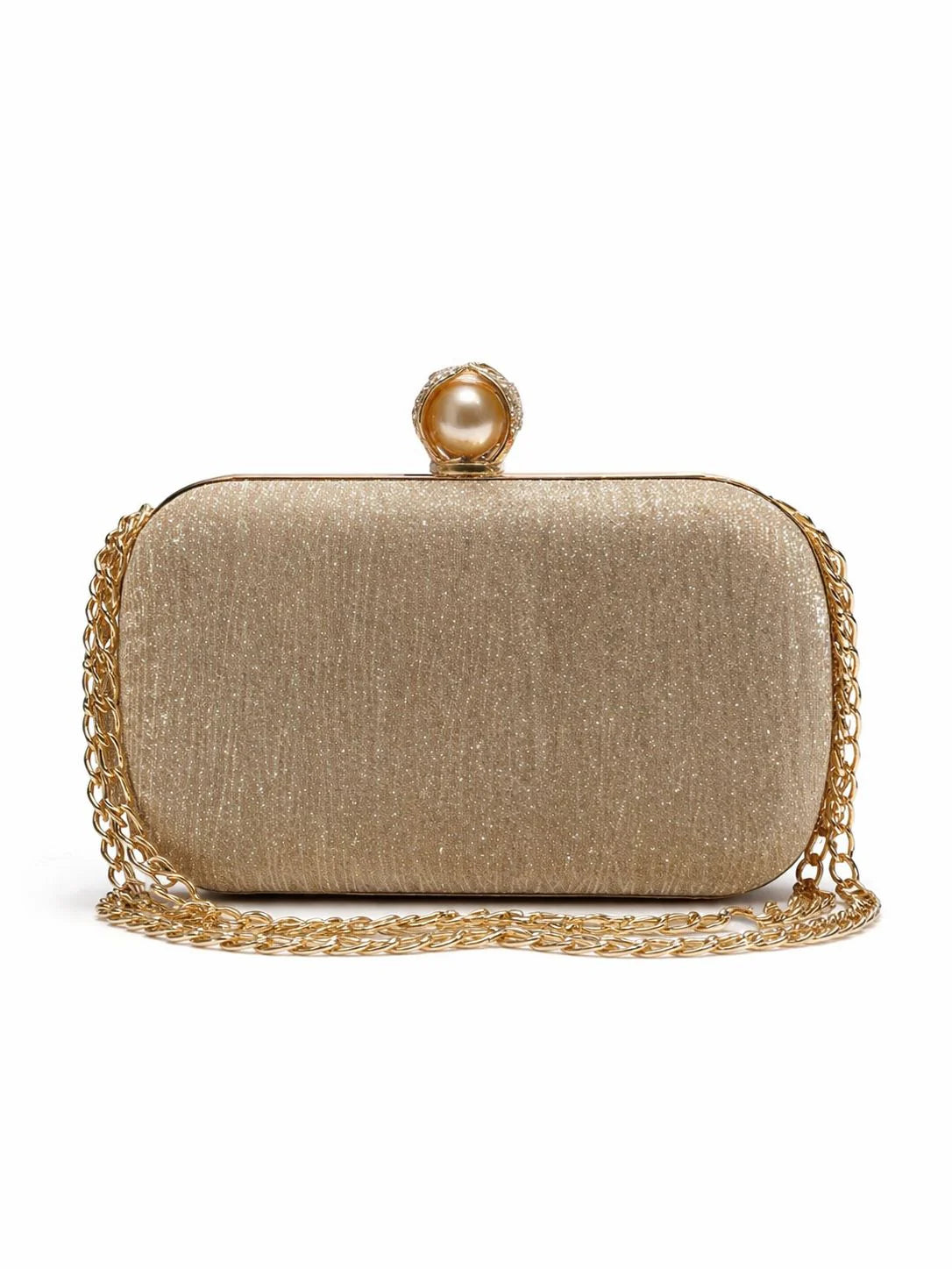 Silver Pearl Evening Clutch