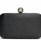 Textured Pearl Clasp Evening Clutch