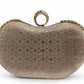 Crystal Ring Clasp Evening Clutch