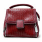 Braided Square Clasp Top Handle Handbag