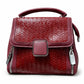 Black Braided Square Clasp Top Handle Handbag