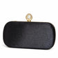 Silver Pearl Clasp Evening Clutch