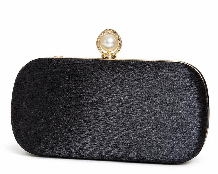 Pearl Clasp Evening Clutch