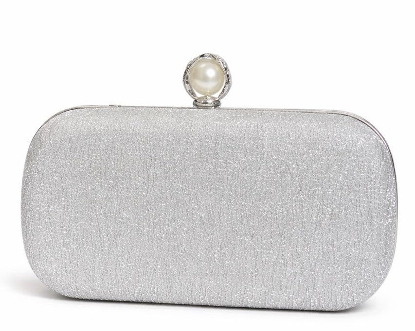 Pearl Clasp Evening Clutch