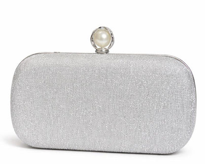 Pearl Clasp Evening Clutch