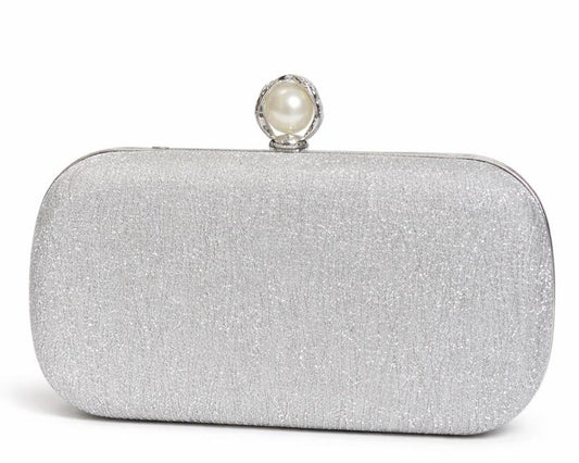 Pearl Clasp Evening Clutch