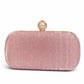 Silver Pearl Clasp Evening Clutch