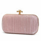 Silver Bow Clasp Evening Clutch