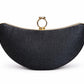 Crescent Ring Clasp Evening Clutch