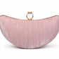 Crescent Ring Clasp Evening Clutch