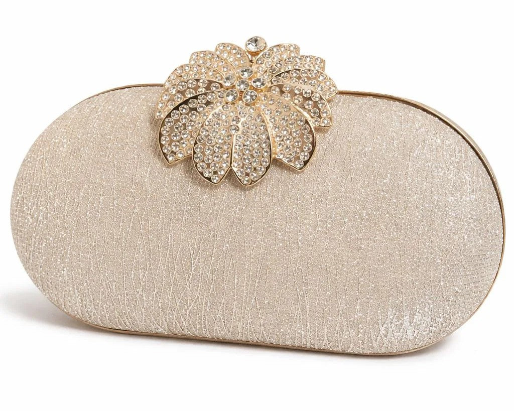 Floral Crystal Clutch