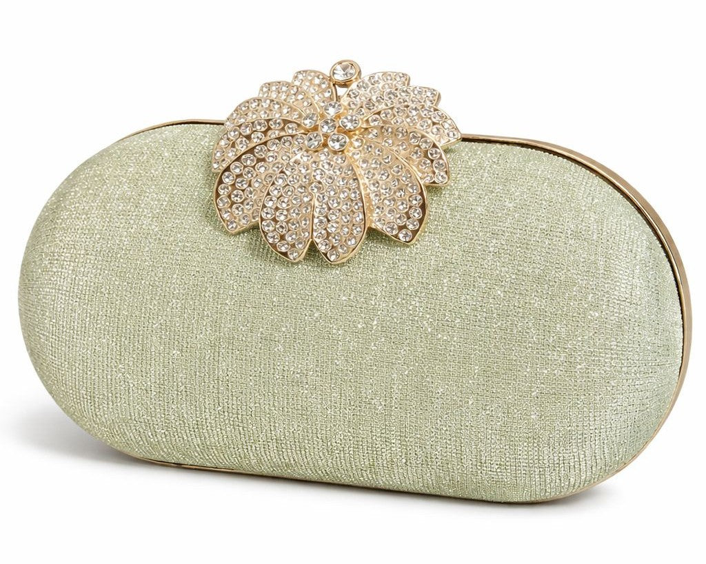 Floral Crystal Clutch