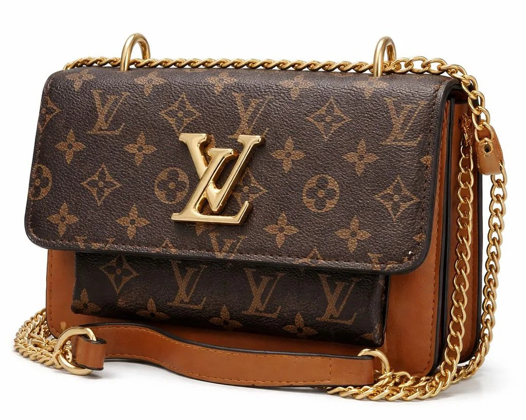 Monogram Chain Crossbody Bag