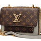 Monogram Chain Crossbody Bag