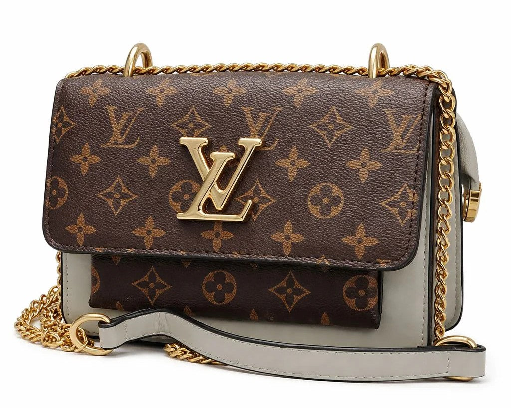 Monogram Chain Crossbody Bag