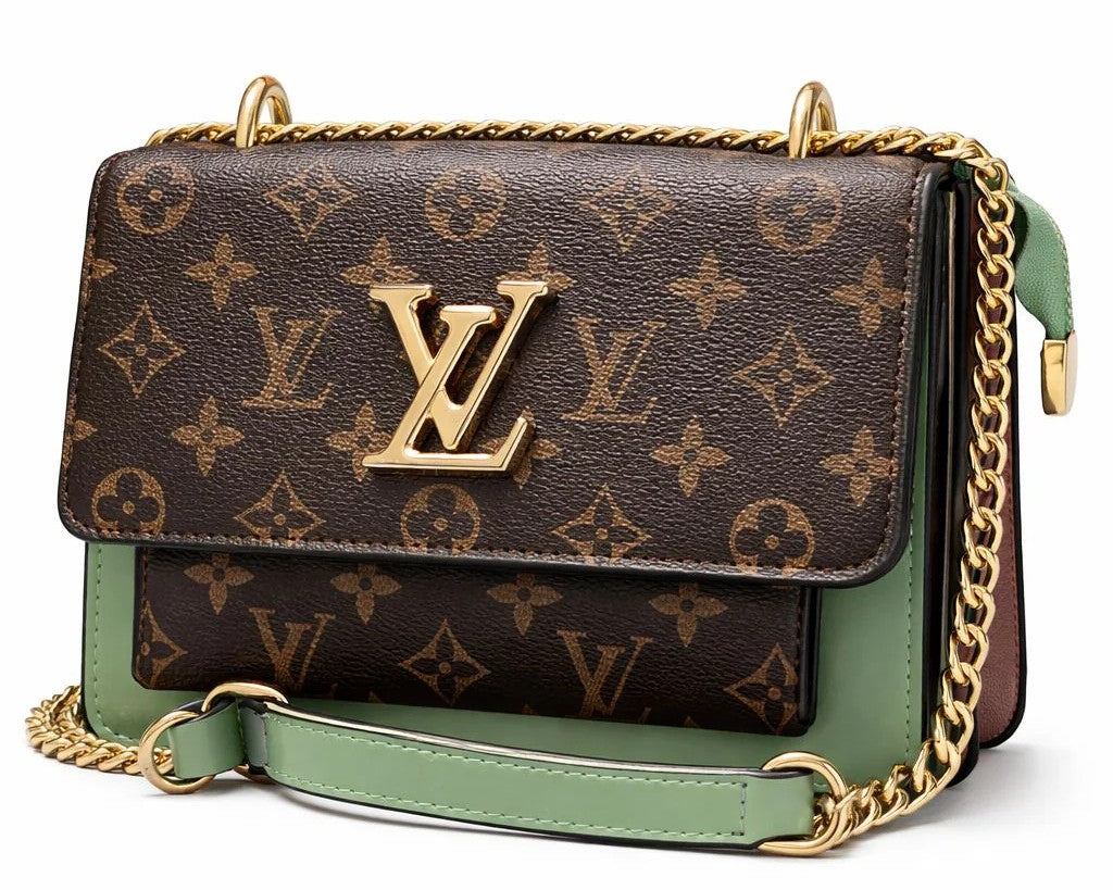 Monogram Chain Crossbody Bag