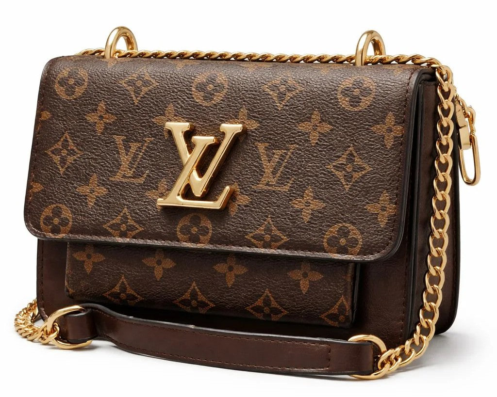 Monogram Chain Crossbody Bag