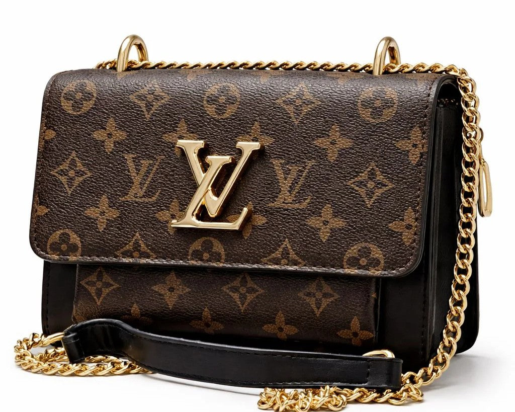 Monogram Chain Crossbody Bag