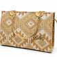 Emerald Geometric Top Handle Handbag
