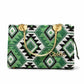 Emerald Geometric Top Handle Handbag