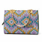 Emerald Geometric Top Handle Handbag