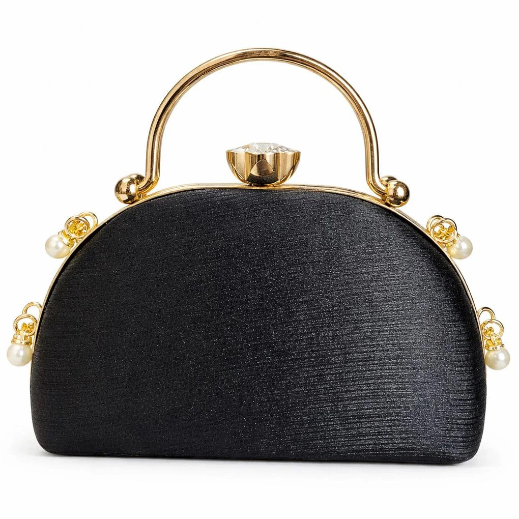Pearl Top Handle Clutch
