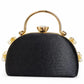 Silver Pearl Top Handle Clutch