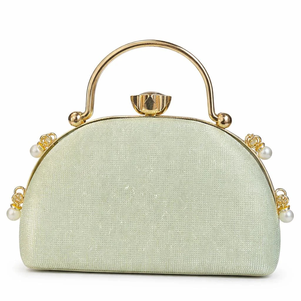 Pearl Top Handle Clutch