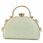 Silver Pearl Top Handle Clutch