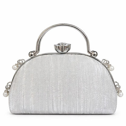 Pearl Top Handle Clutch
