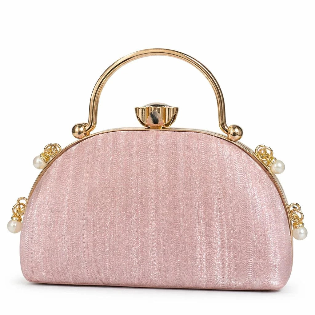 Pearl Top Handle Clutch
