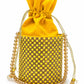 Silver Rhinestone Pearl Potli Bag