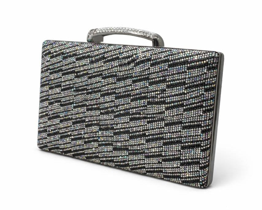 Crystal Box Clutch with Chain Handle