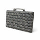 Silver Crystal Box Clutch with Chain Handle
