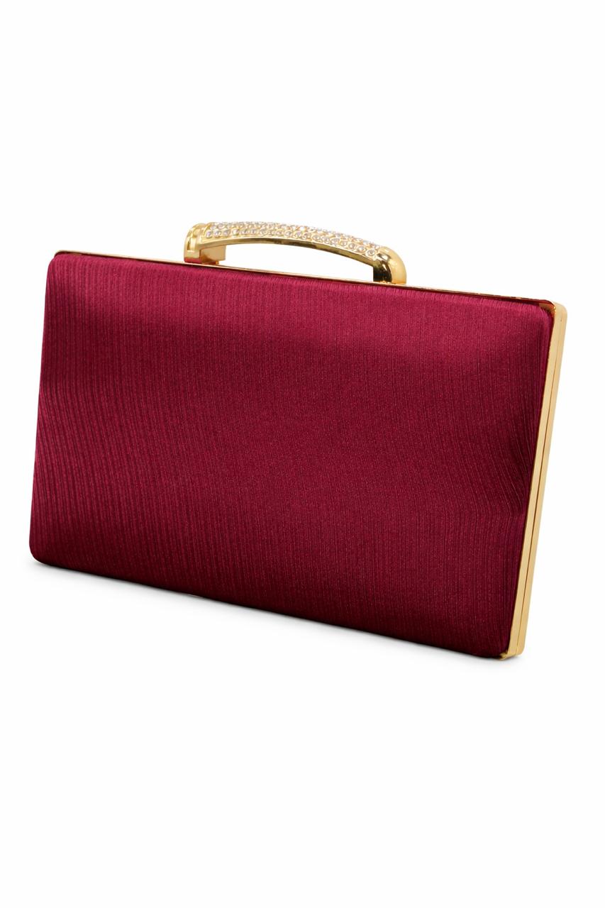 Antique Gold Top Handle Evening Clutch