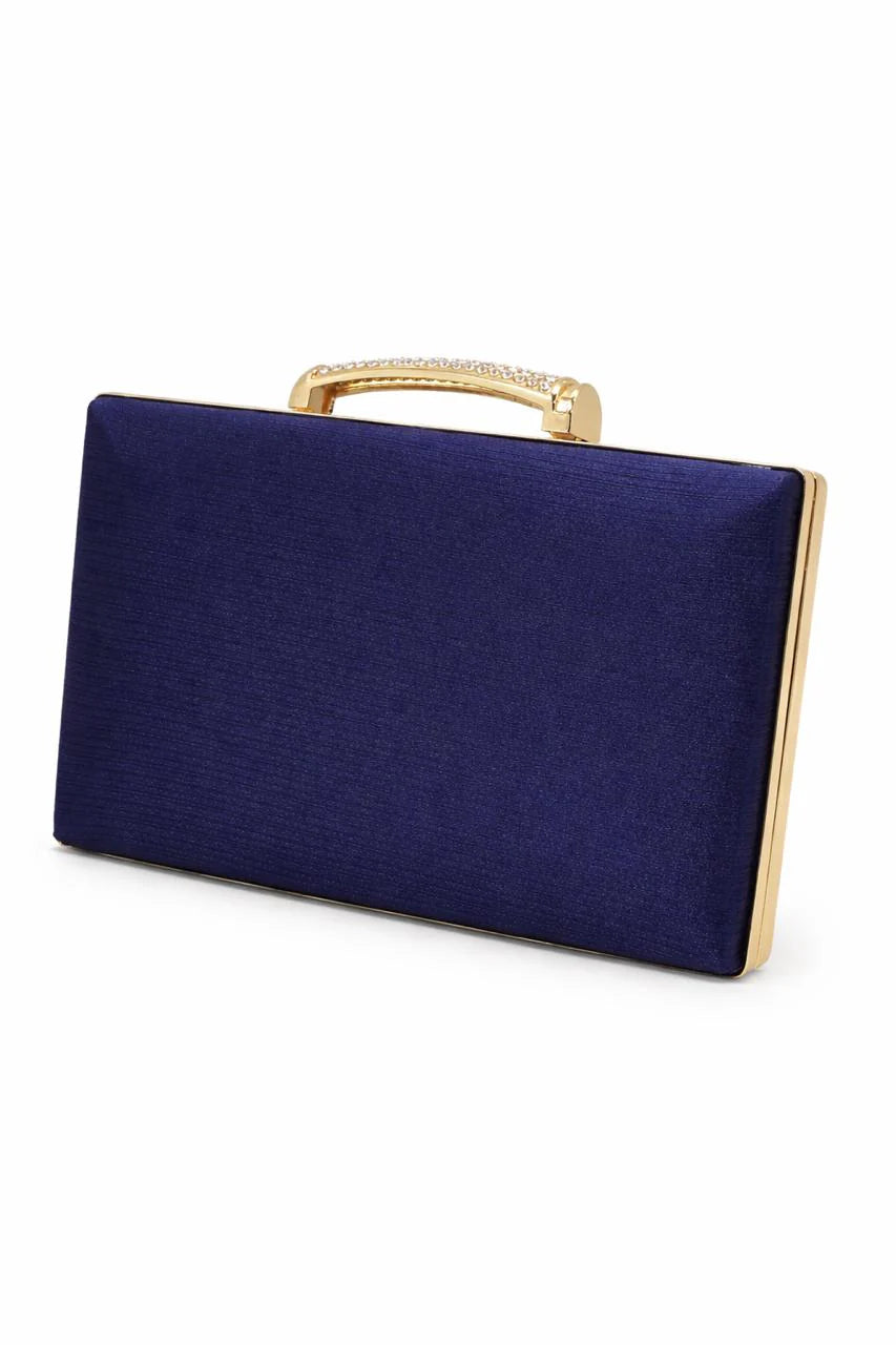 Antique Gold Top Handle Evening Clutch
