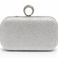 Crystal Ring Clasp Evening Clutch