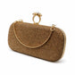 Gold Crystal Ring Clutch