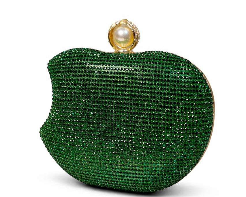 Pearl Rhinestone Clutch