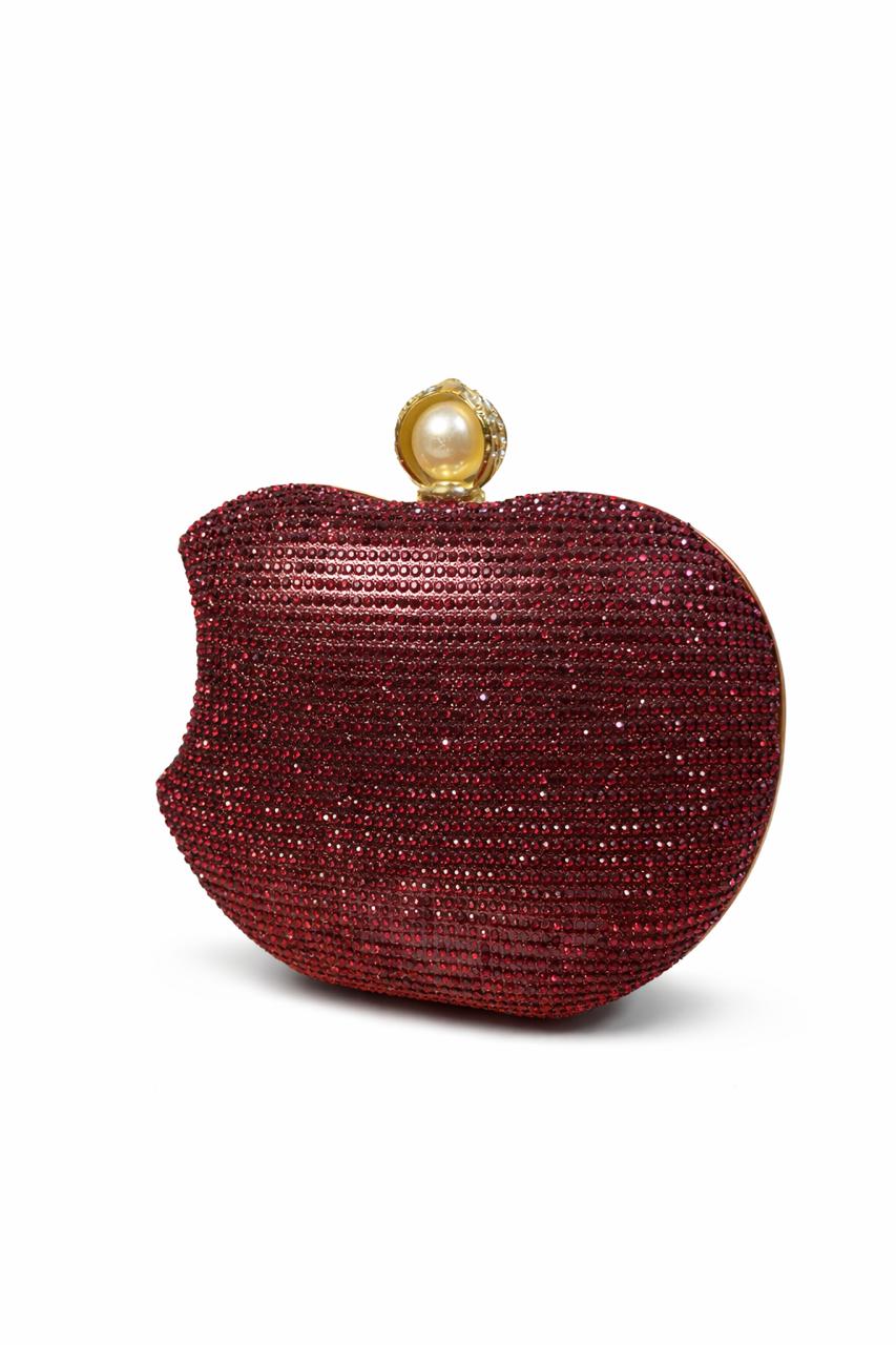 Pearl Rhinestone Clutch