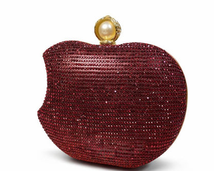 Pearl Rhinestone Clutch