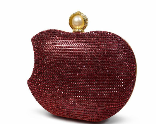 Pearl Rhinestone Clutch