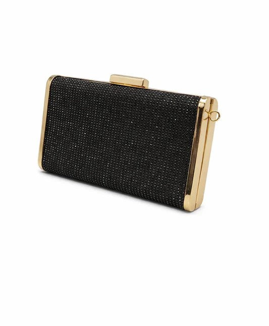 Golden Crystal Evening Clutch