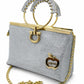 Blush Ring Handle Chain Handbag