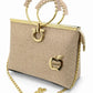 Blush Ring Handle Chain Handbag